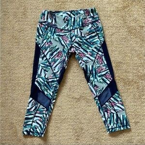 Zella tropical print leggings. Small